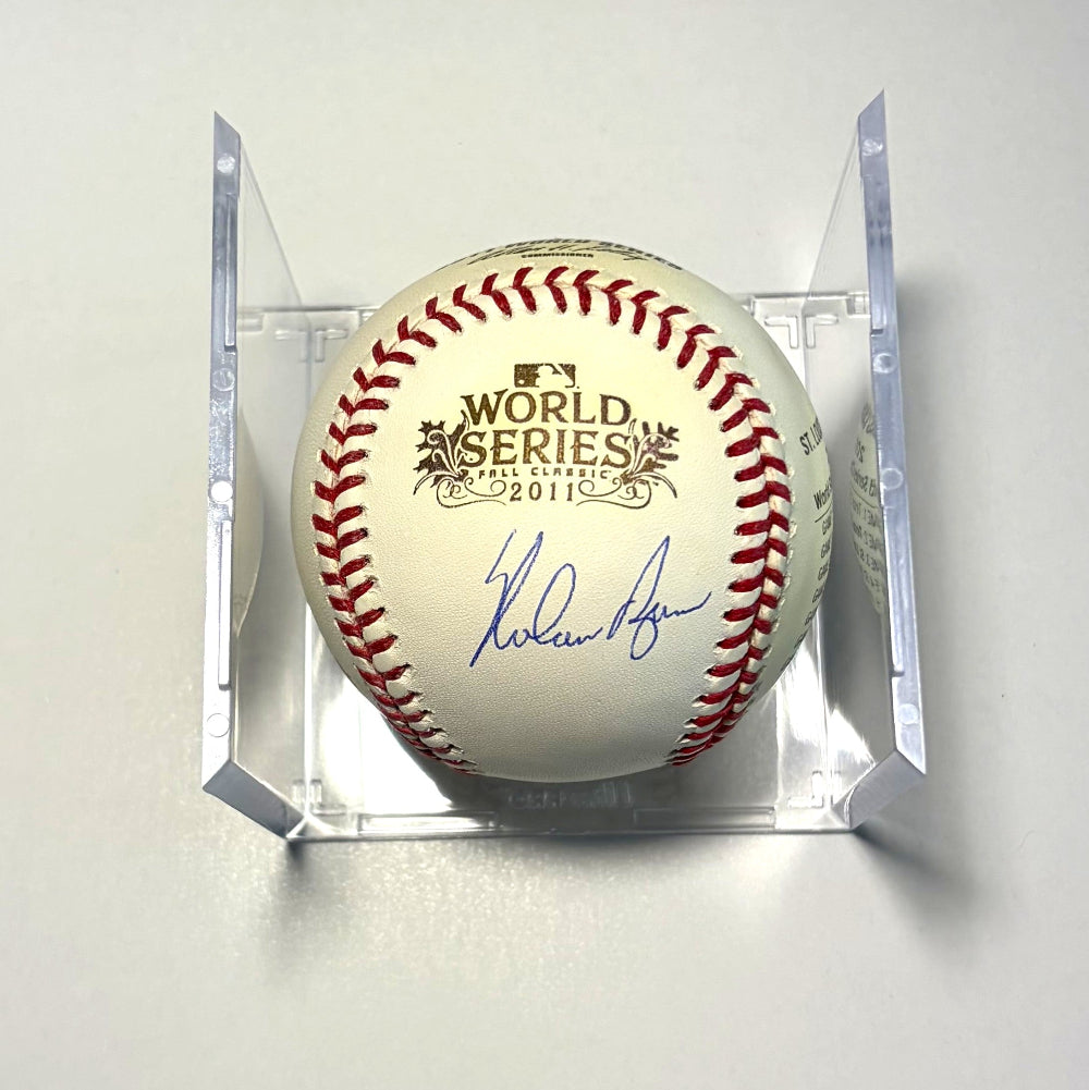 Nolan Ryan Signed 2011 World Series Baseball (PSA)