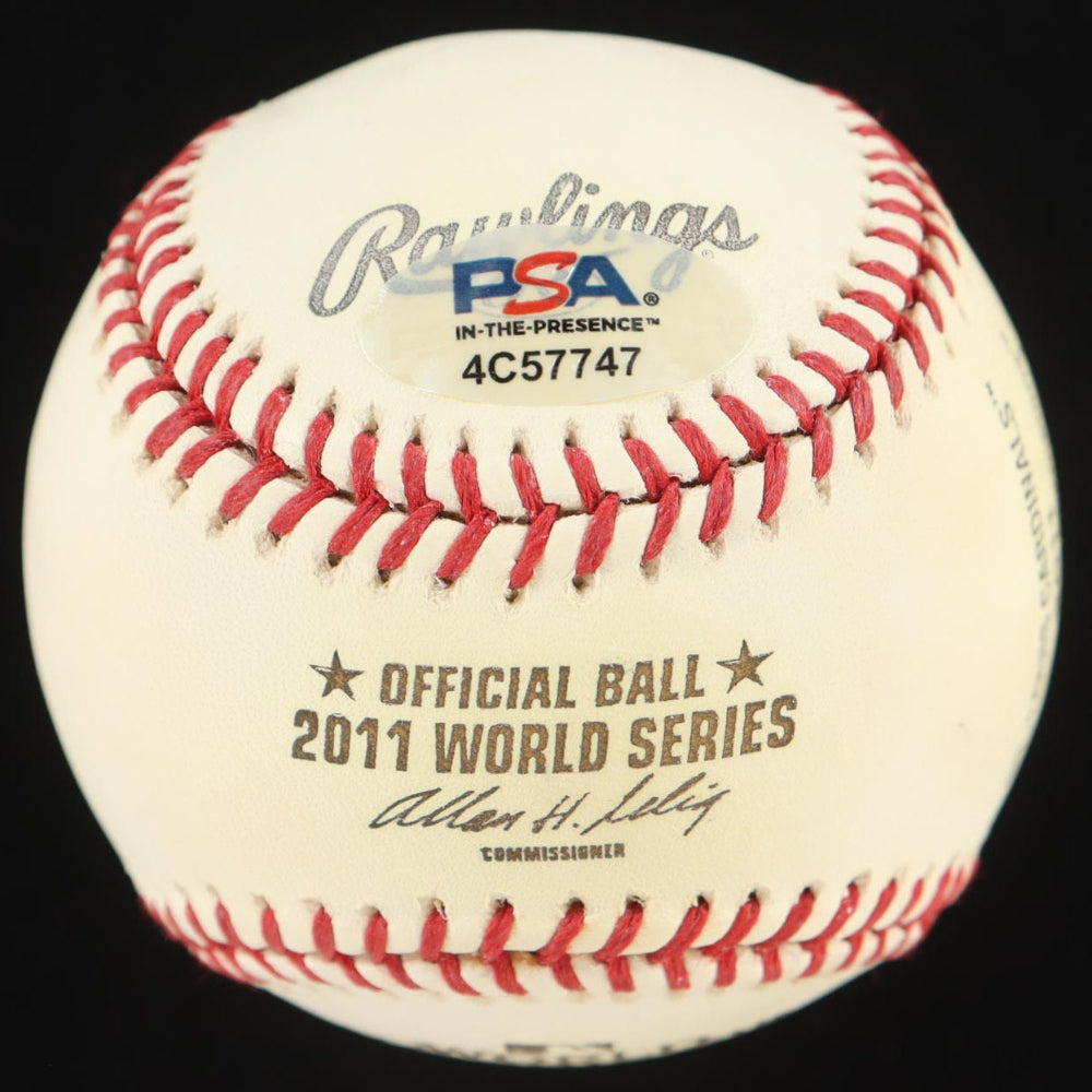 Nolan Ryan Signed 2011 World Series Baseball (PSA)