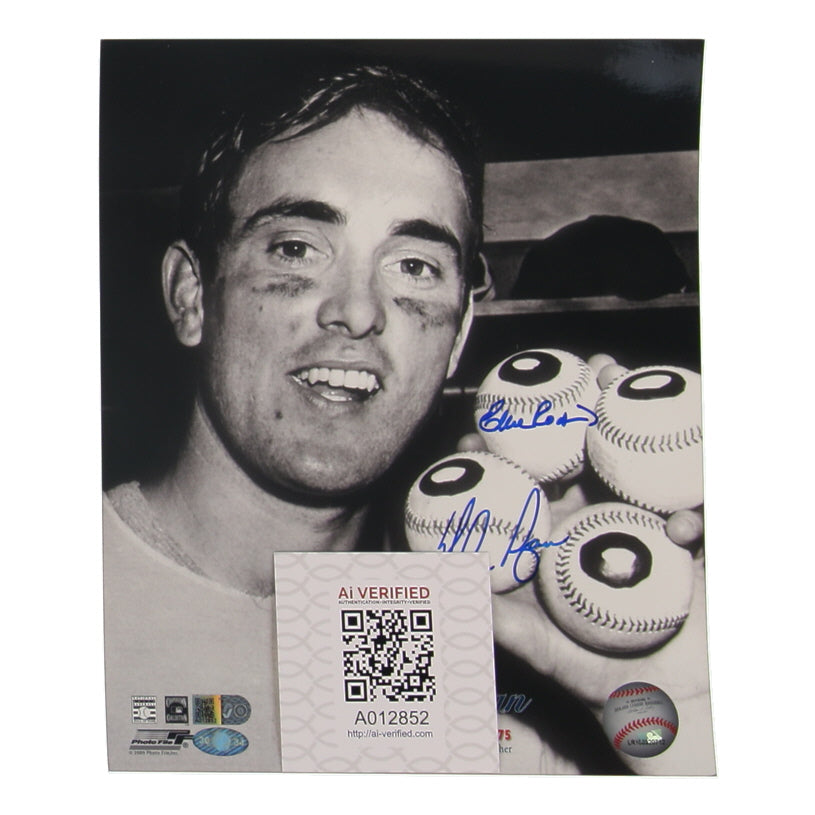 Nolan Ryan &amp; Ellie Rodriguez Signed 8x10 Photo (AIV &amp; Ryan)