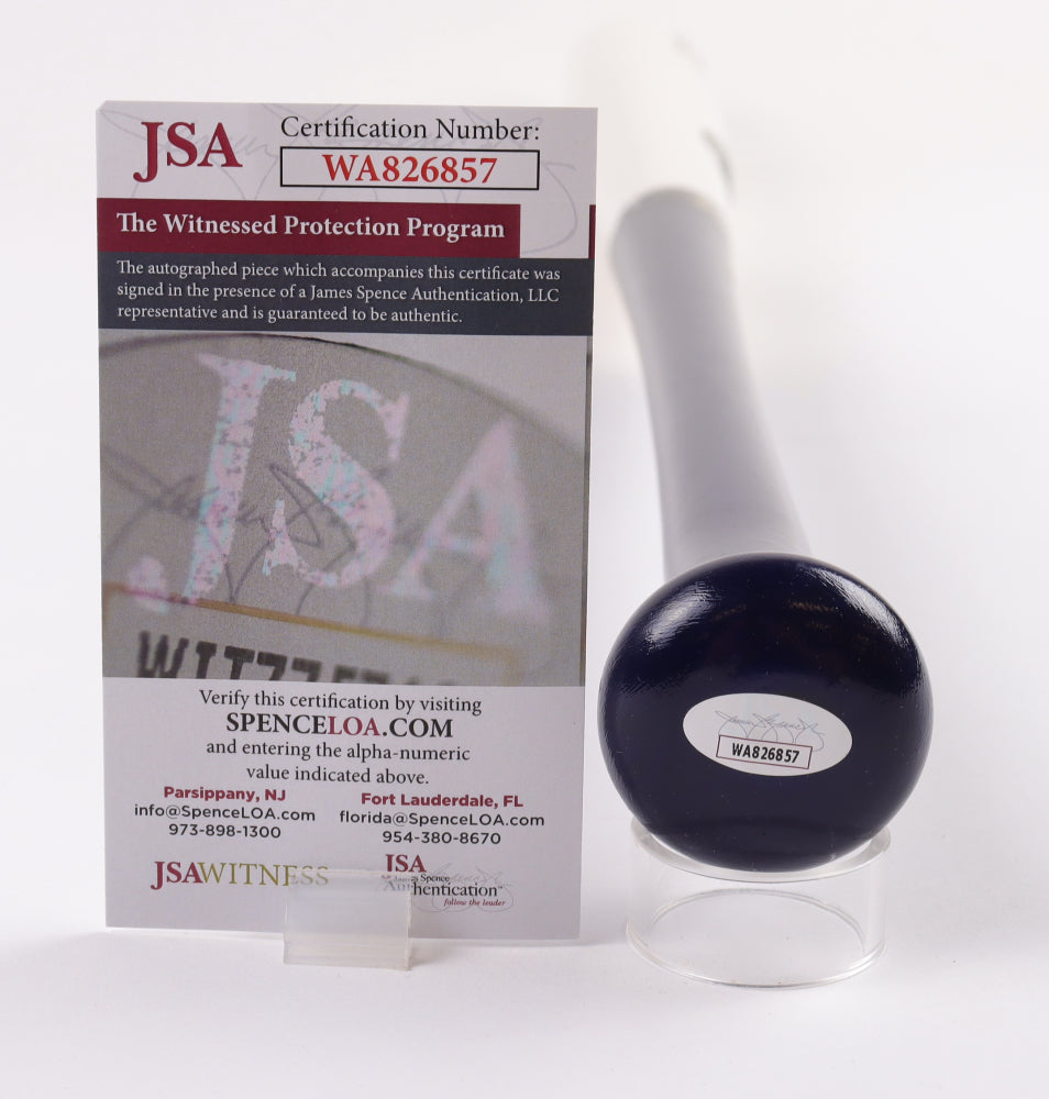 Oswald Peraza Signed LE Cooperstown 1st Hit Commemorative Baseball Bat (JSA)