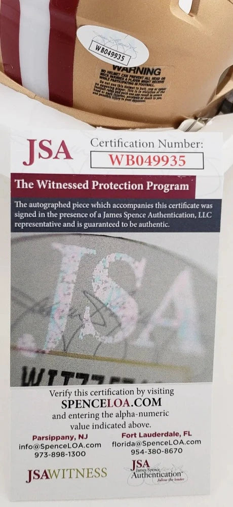 Patrick Willis Signed San Francisco 49ers Speed Mini Helmet (JSA Witness COA)