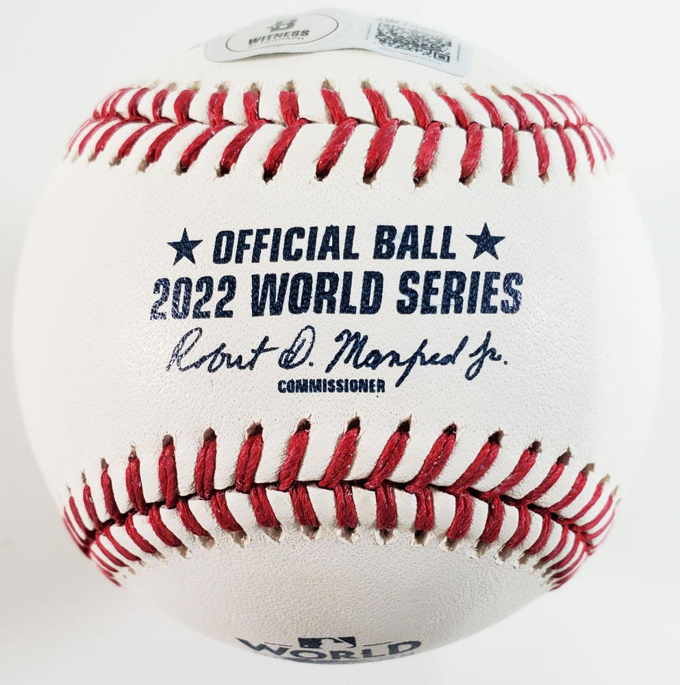 Jeremy Pena "22 WS MVP" Signed OML 2022 World Series Baseball (Beckett)