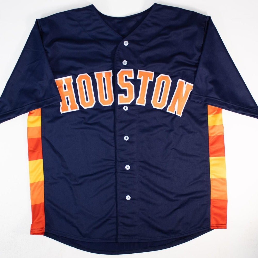 Jeremy Pena Signed Astros Dark Blue Jersey (Beckett Witness Certified)