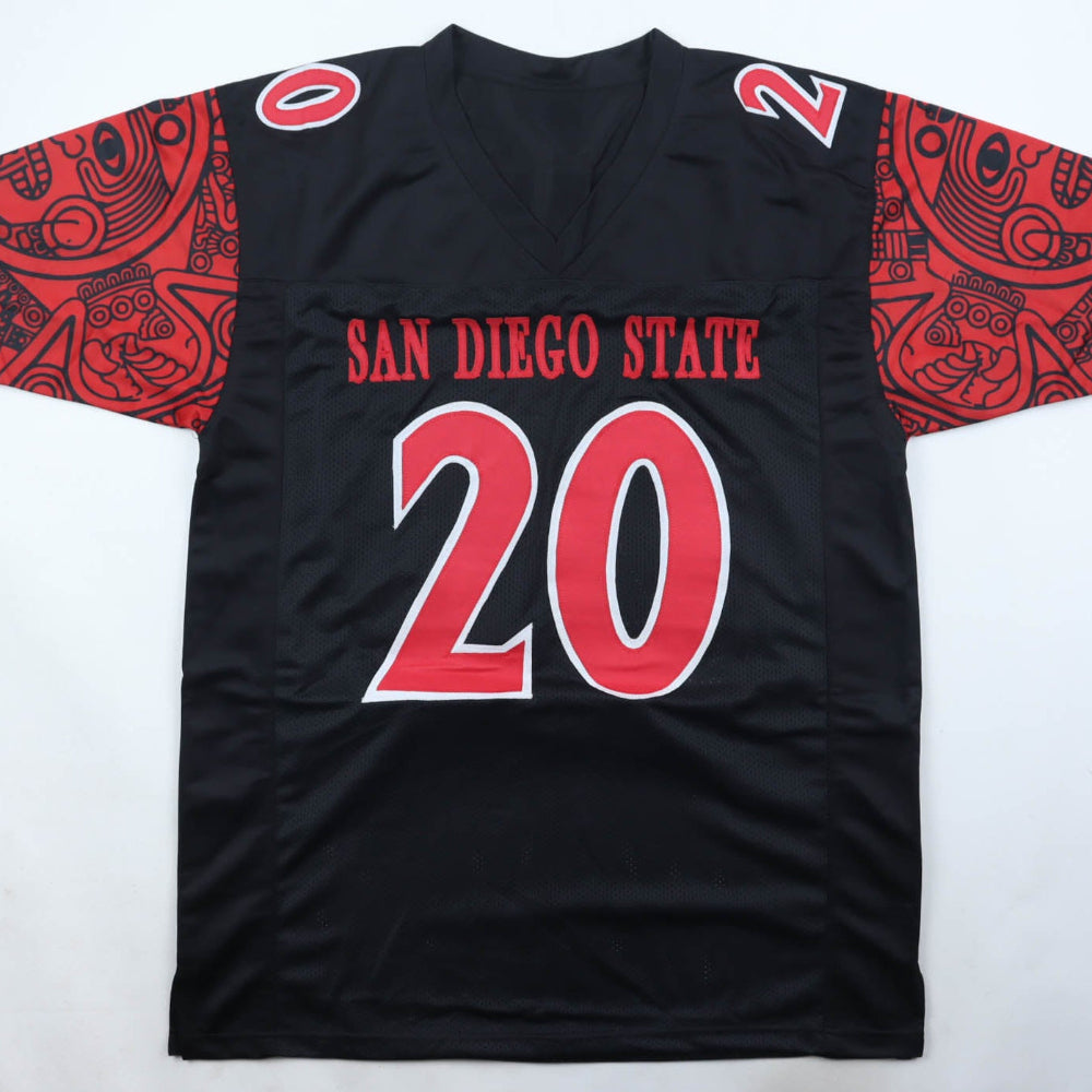 Rashaad Penny Signed Black Aztecs Jersey (Beckett)