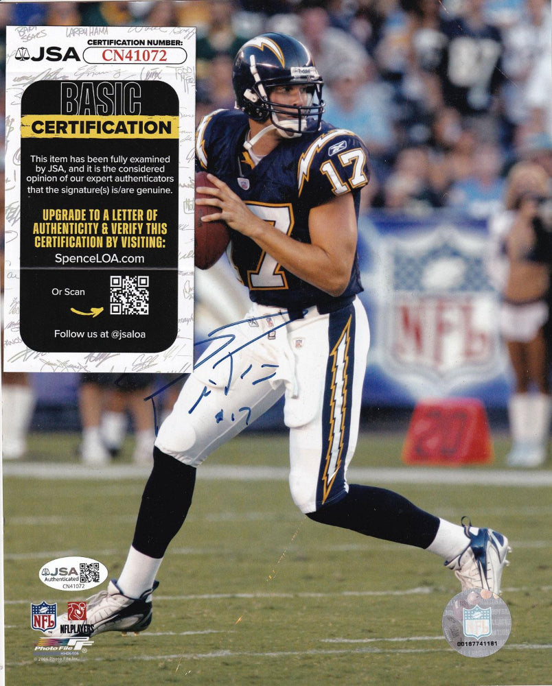 Philip Rivers Signed San Diego Chargers 8x10 Photo (JSA)