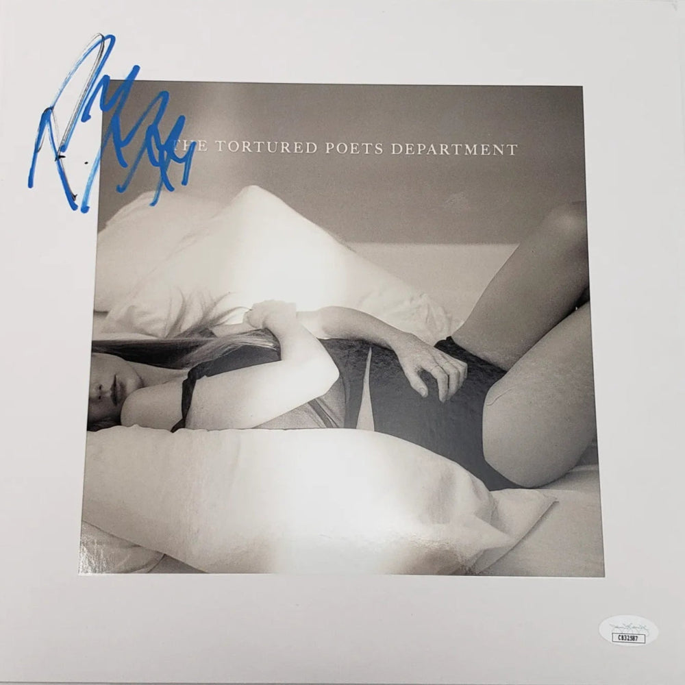 Post Malone Signed ‘The Tortured Poets Department’ Taylor Swift Album Cover w/ Original Vinyl Record (JSA COA)
