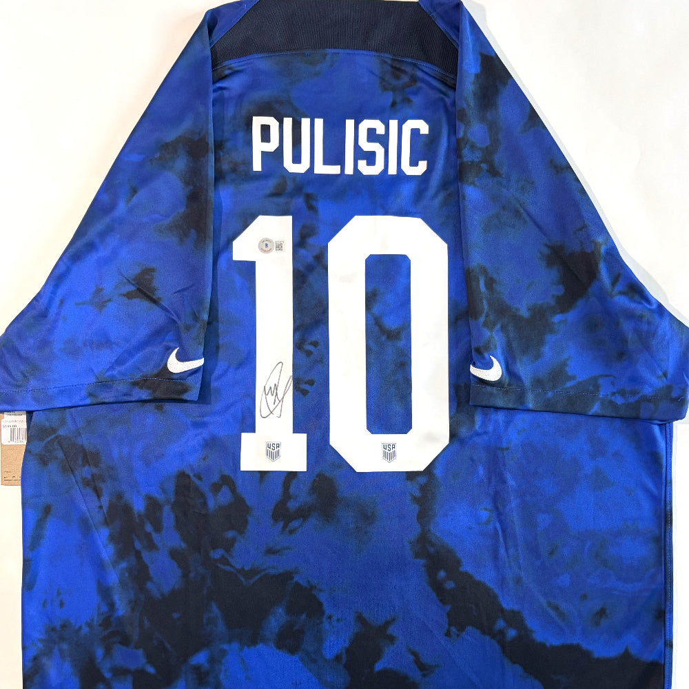 Christian Pulisic Signed Nike Team USA Blue Jersey (Beckett)