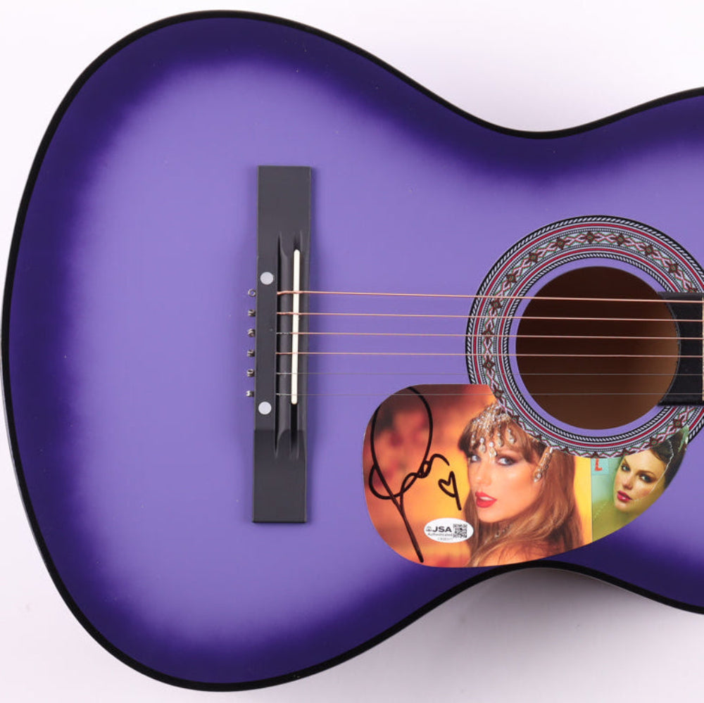 Taylor Swift Signed 38” Acoustic Purple Guitar (JSA Hologram)