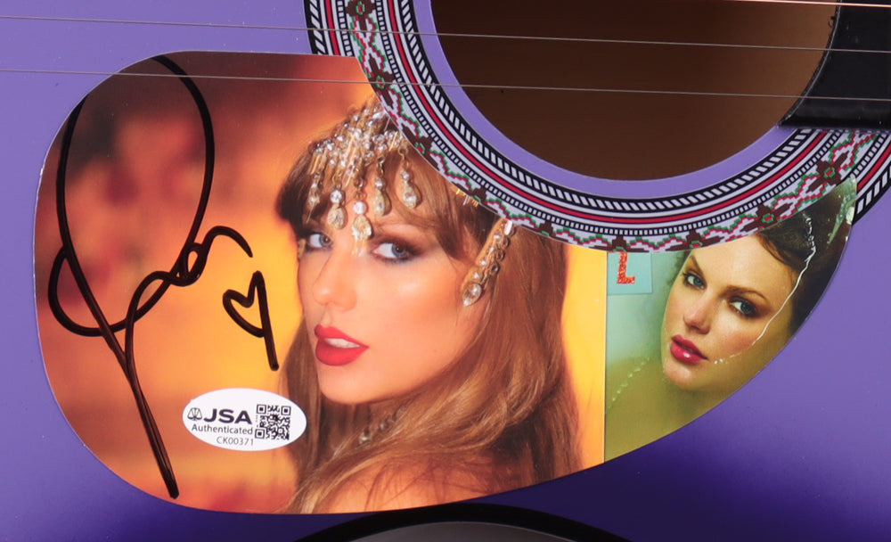 Taylor Swift Signed 38” Acoustic Purple Guitar (JSA Hologram)