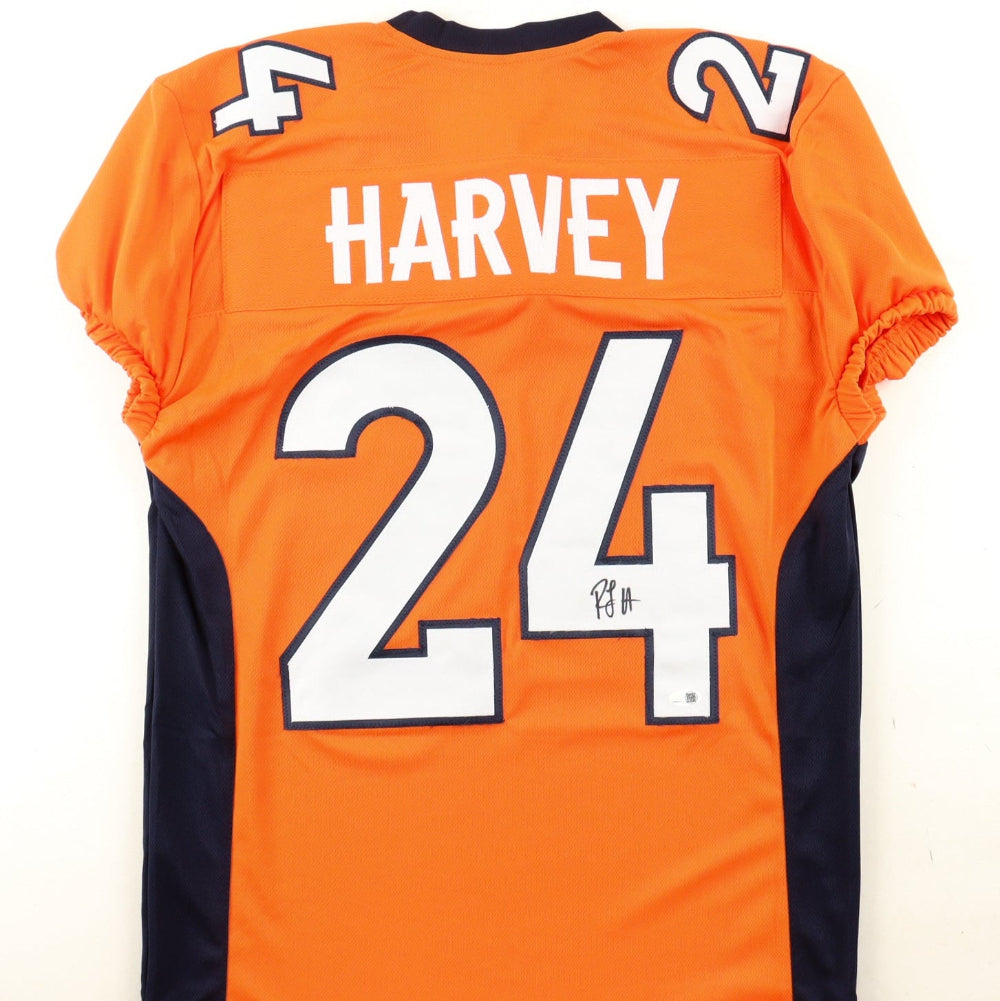 RJ Harvey Signed Orange Broncos Jersey (JSA)
