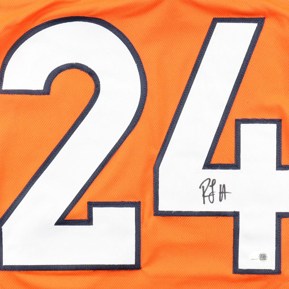 RJ Harvey Signed Orange Broncos Jersey (JSA)