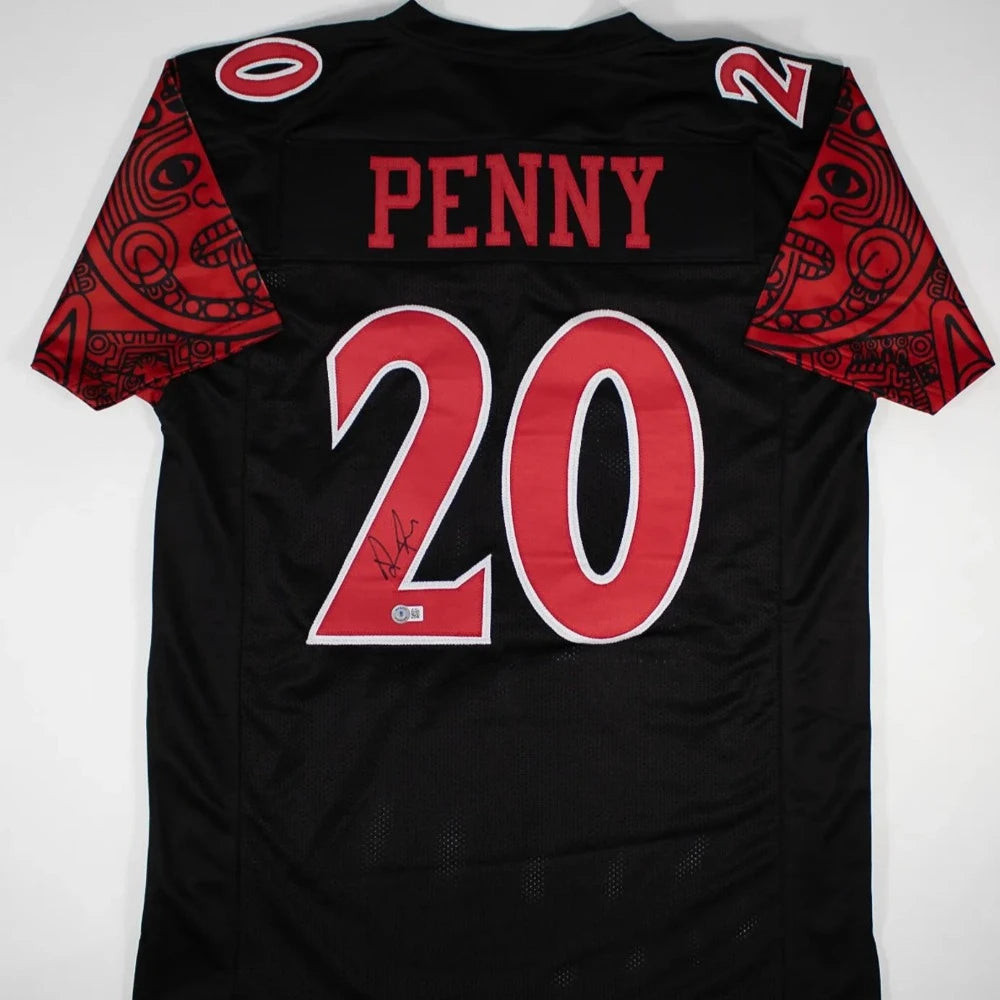 Rashaad Penny Signed San Diego State Aztecs Jersey (Beckett Certified)