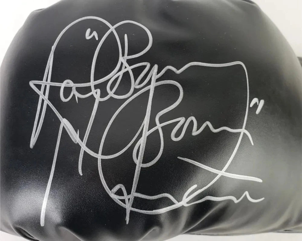 Ray "Boom Boom" Mancini Signed Black Everlast Boxing Glove (JSA Witness COA)