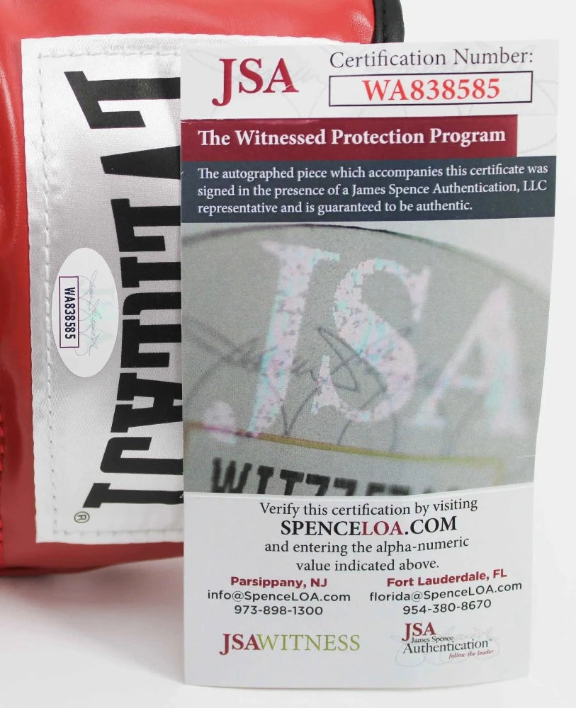 Ray &quot;Boom Boom&quot; Mancini Signed Red Everlast Boxing Glove (JSA Witness COA)