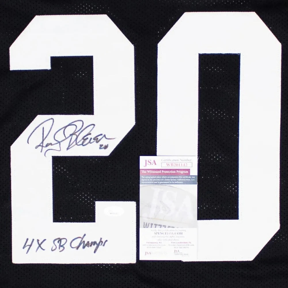 Rocky Bleier “4x SB Champs” Signed Pittsburgh Steelers Jersey (JSA Witness COA)