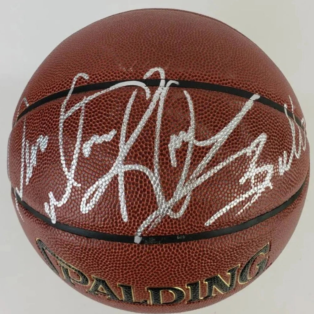 Dennis Rodman “Bulls” Signed Spalding NBA Official Indoor/Outdoor Basketball (JSA COA)