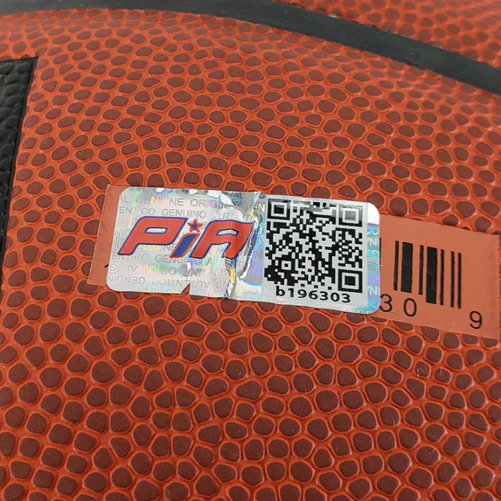 Dennis Rodman Signed Wilson Los Angeles Lakers Logo Basketball (PIA Certified)