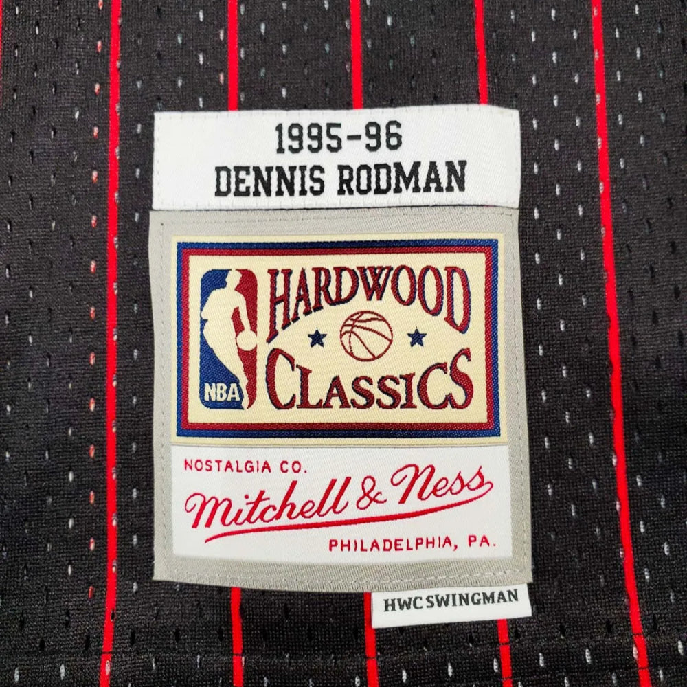 Dennis Rodman Signed Chicago Bulls Mitchell &amp;amp; Ness Throwback 1995/96 NBA Legacy Jersey (JSA Witness COA)