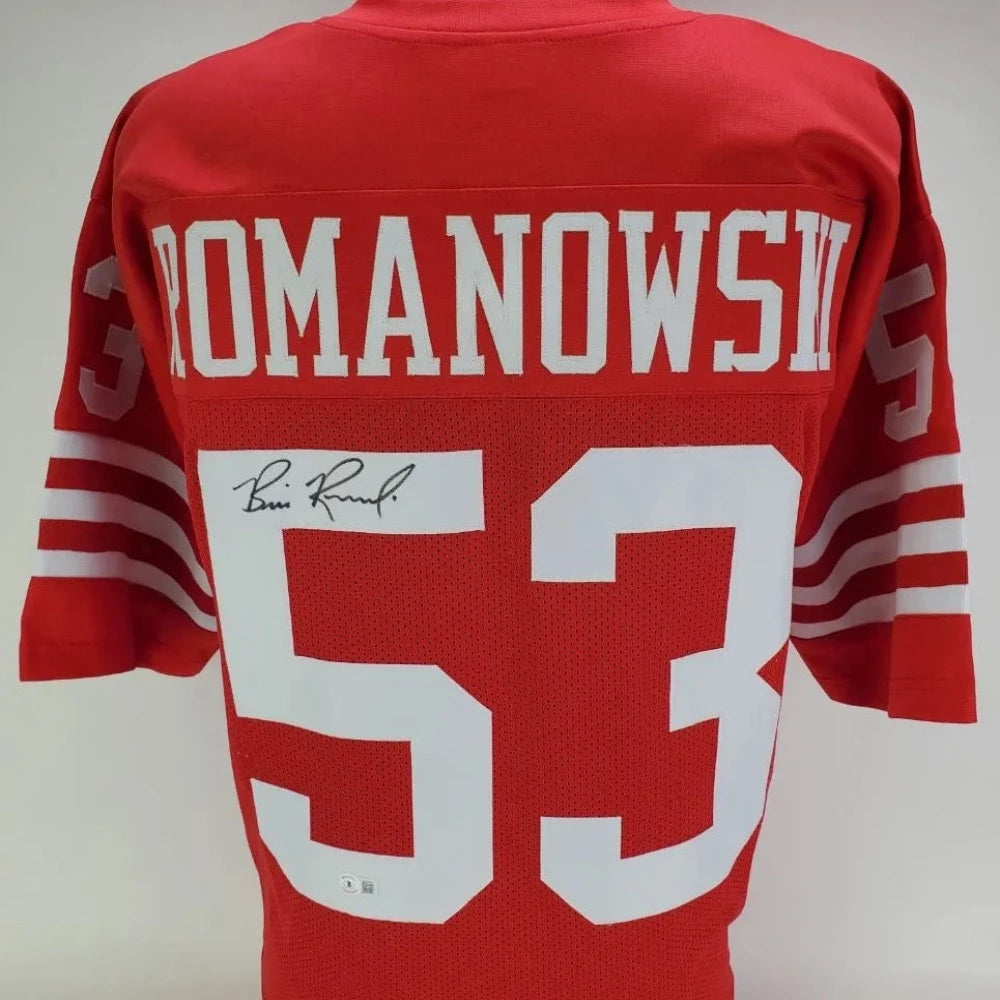 Bill Romanowski Signed San Francisco 49ers Jersey (Beckett Certified)