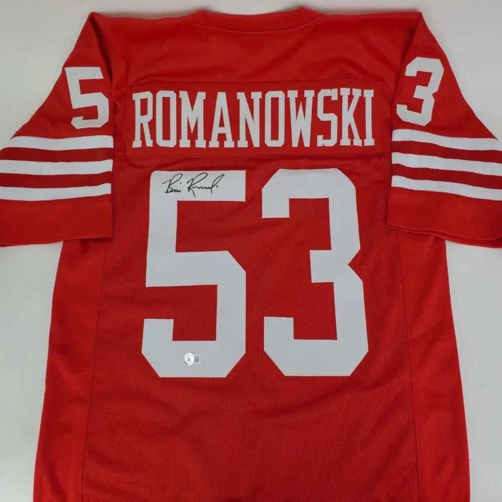 Bill Romanowski Signed San Francisco 49ers Jersey (Beckett Certified)