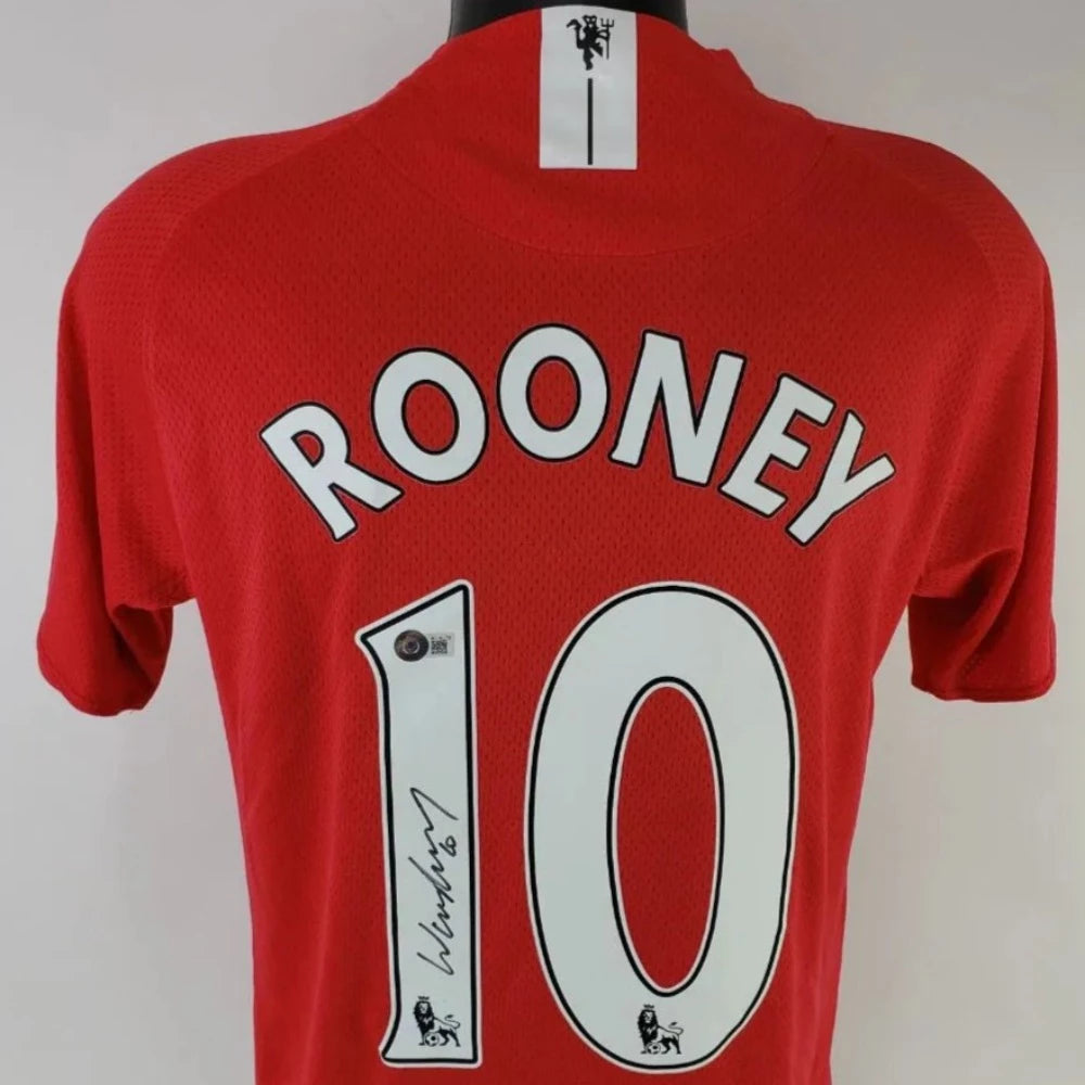Wayne Rooney Signed Manchester United Nike Dri-Fit Soccer Jersey (Beckett Certified)