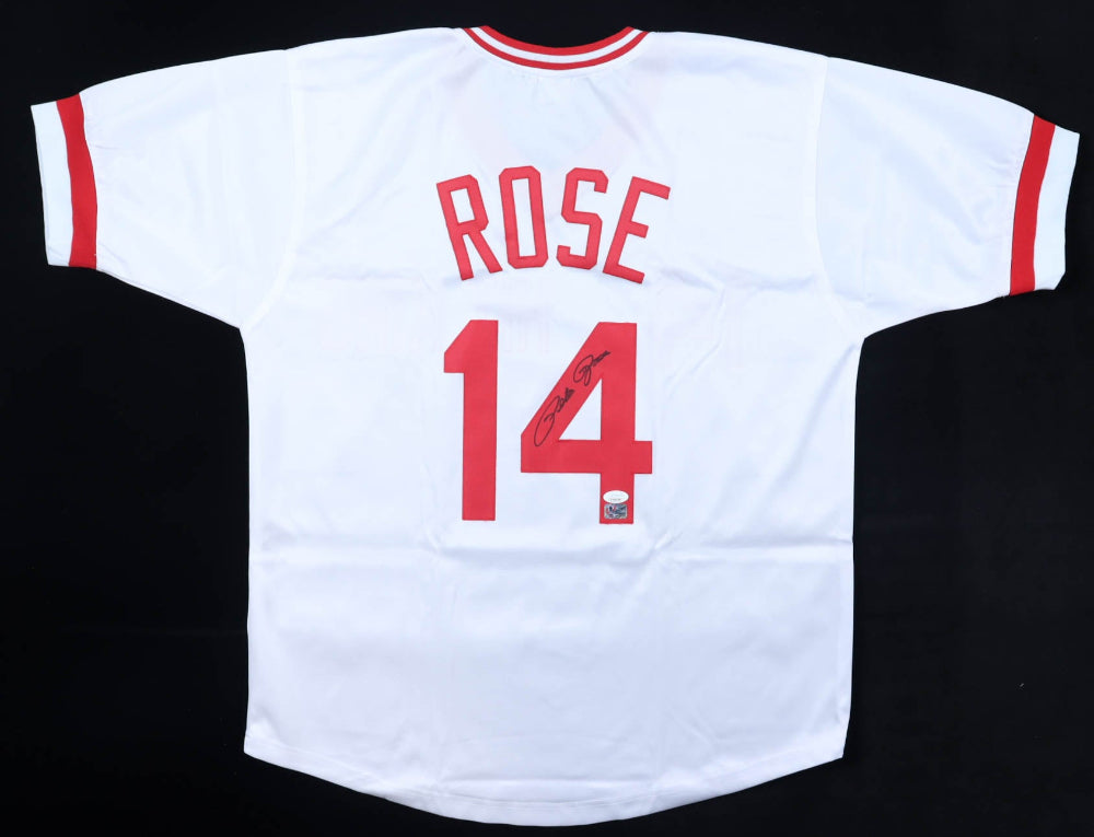 Pete Rose Signed "Hit King" Jersey (JSA &amp; Rose)