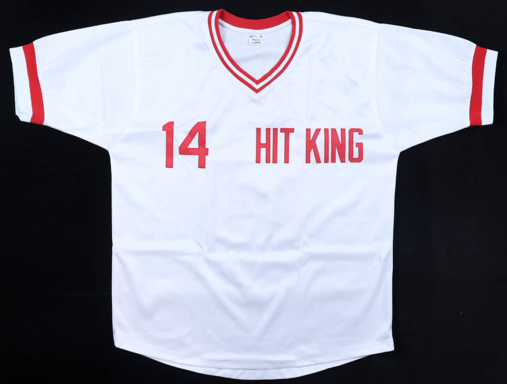 Pete Rose Signed "Hit King" Jersey (JSA &amp; Rose)