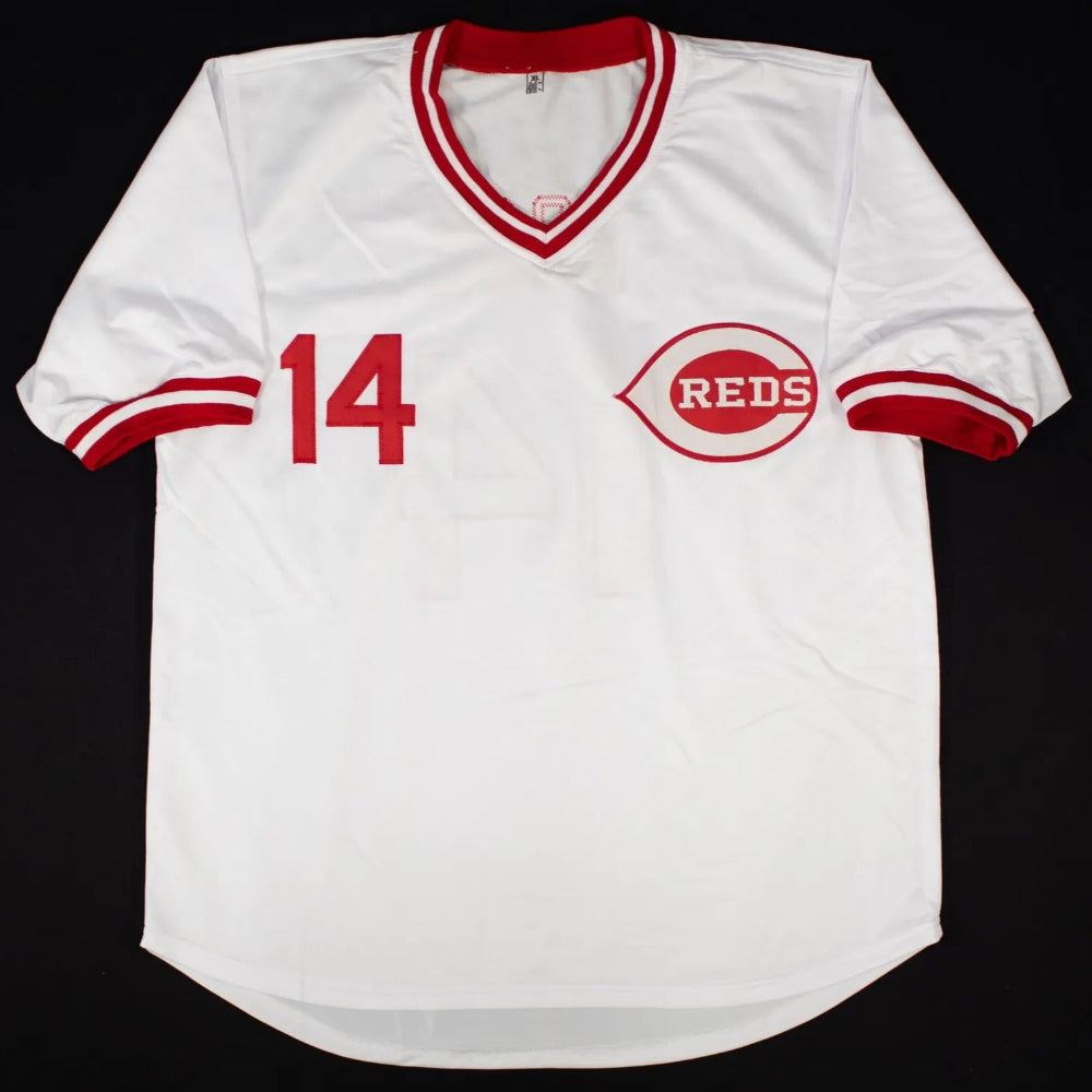 Pete Rose Signed Cincinnati Reds Jersey (3) (JSA COA)