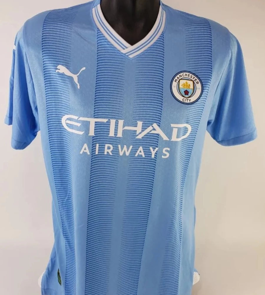 Ruben Dias Signed Manchester City Puma Soccer Jersey