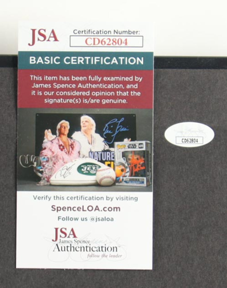 Sabrina Carpenter Signed &quot;Short N Sweet&quot; Framed Vinyl Album Sleeve Blue Display With Record (JSA)