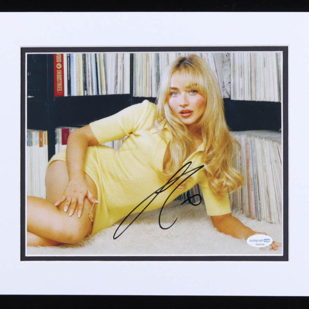 Sabrina Carpenter Signed 11x14 Framed Matted Photo Display (AutographCOA)
