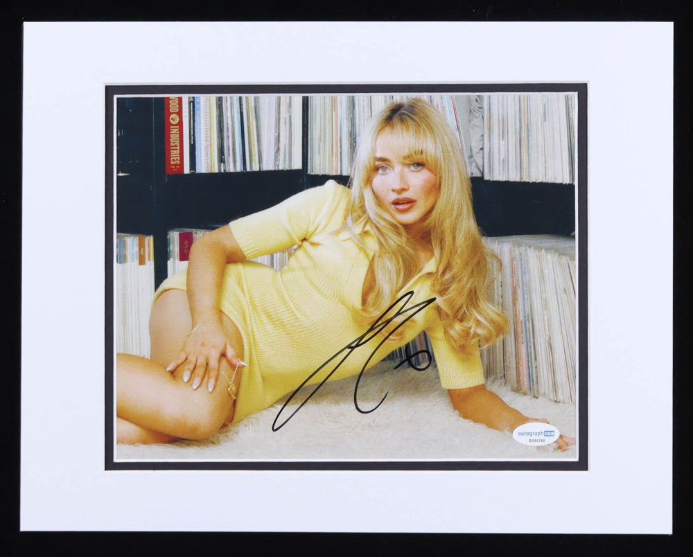 Sabrina Carpenter Signed 11x14 Framed Matted Photo Display (AutographCOA)