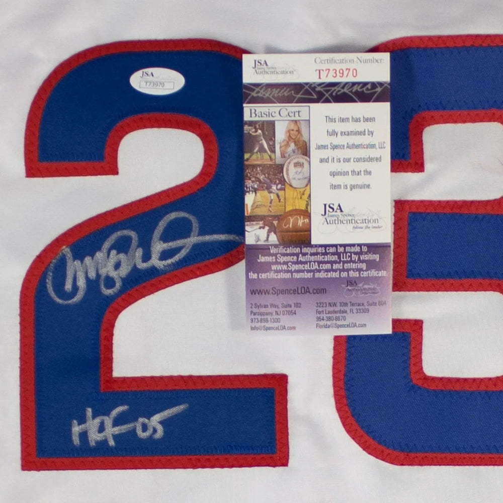 Ryne Sandberg “HOF 05” Signed Chicago Cubs Jersey (JSA COA)