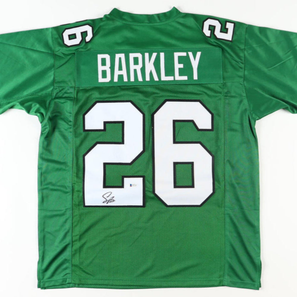 Saquon Barkley Signed Eagles Jersey (Beckett)(2)