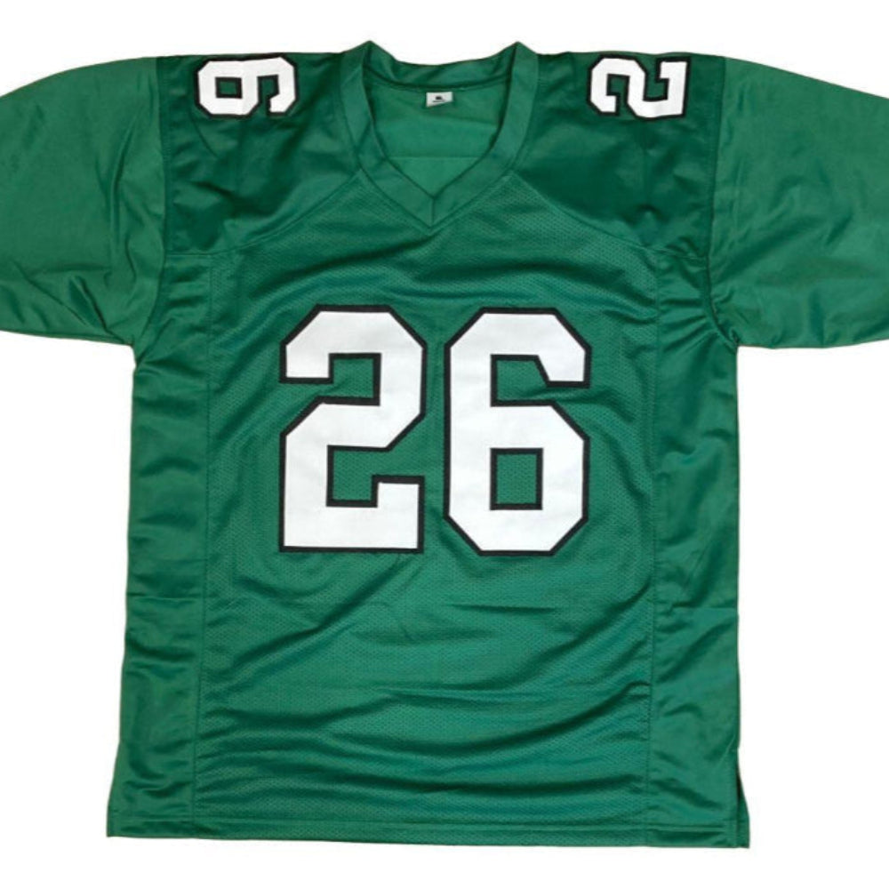 Saquon Barkley Signed Eagles Dark Green Jersey (PSA)