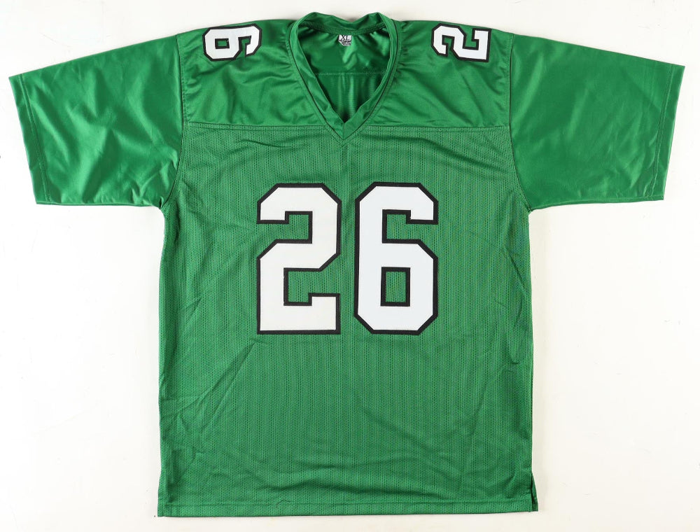 Saquon Barkley Signed Eagles Green Jersey (Beckett)