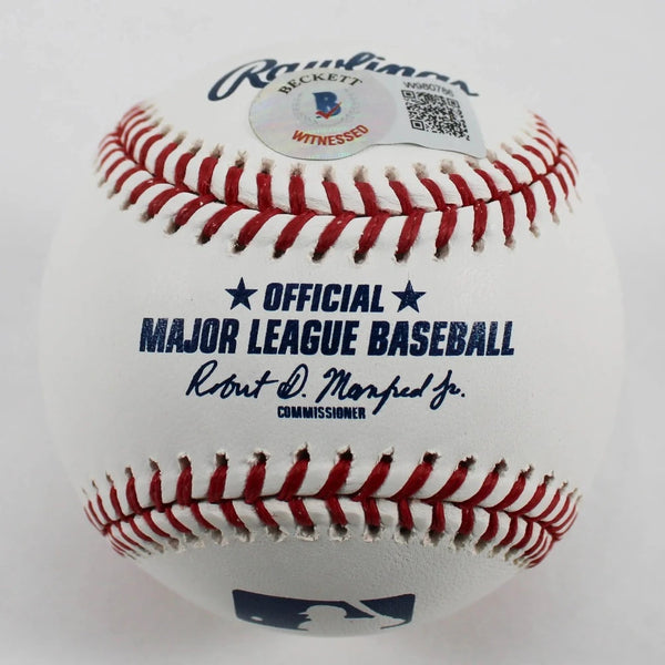Scott Rolen Signed OML Baseball (Beckett Witness Certified) – GSSM