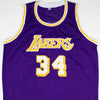 Shaquille O’Neal Signed Los Angeles Lakers Purple Jersey (Beckett Witness Certified)
