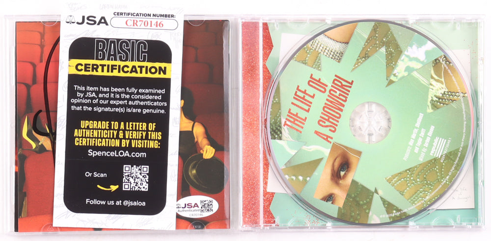Taylor Swift Signed "The Life of a Showgirl" CD Insert with Case &amp; Disc (11) (JSA)