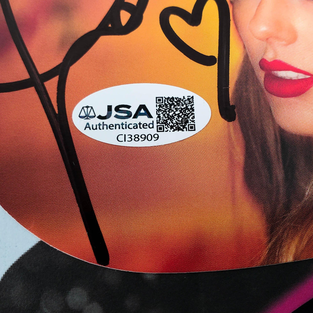 Taylor Swift Signed with a "Heart" Acoustic Guitar with "TLOAS" Insert Pickguard (JSA)