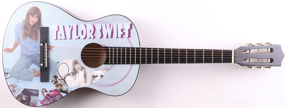 Taylor Swift Signed Acoustic Guitar with "TTPD" Insert Pickguard (JSA)