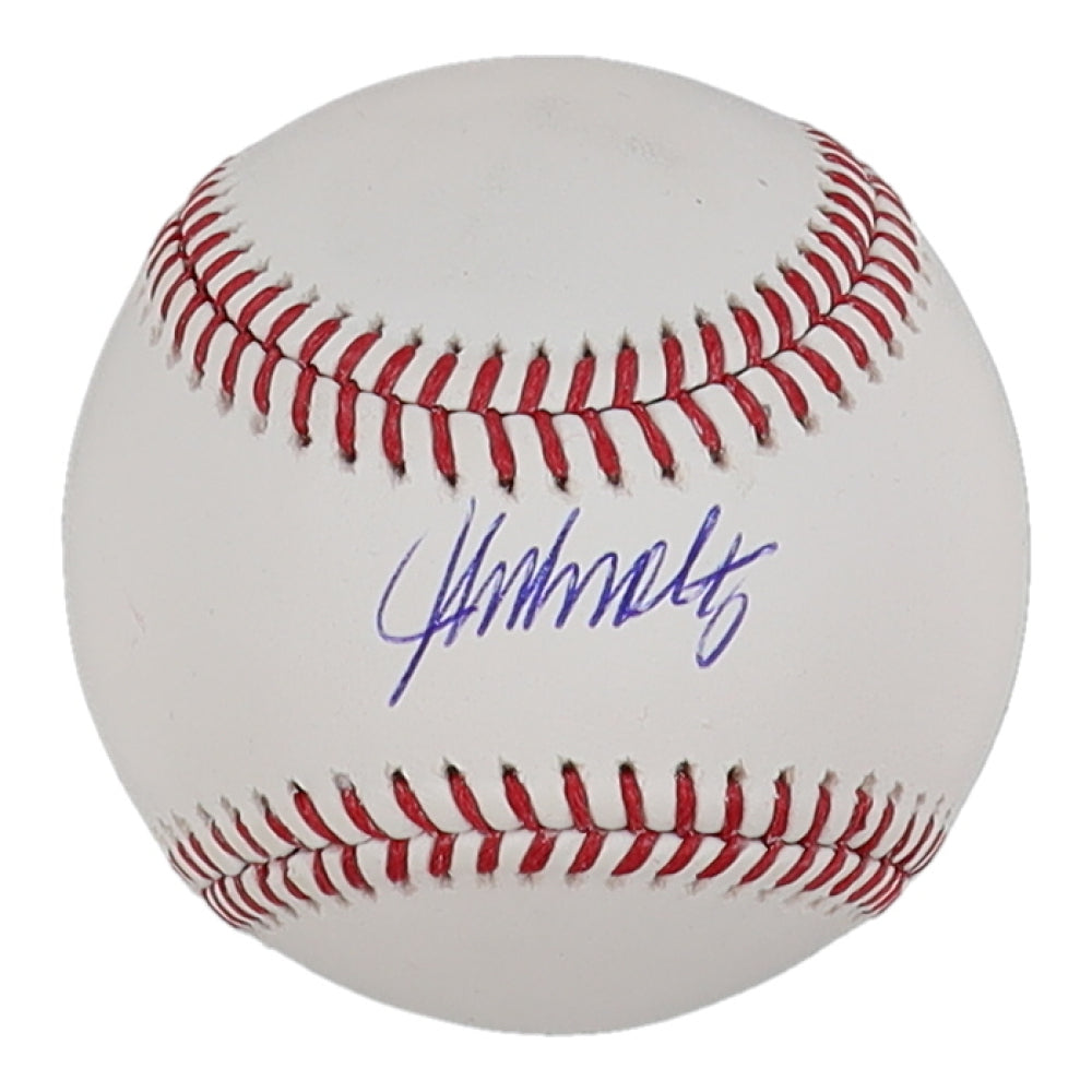 John Smoltz Signed OML Baseball (Schwartz)