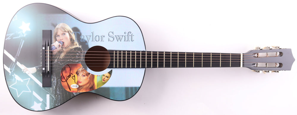 Taylor Swift Signed with a "Heart" Acoustic Guitar with "TLOAS" Insert Pickguard (JSA)