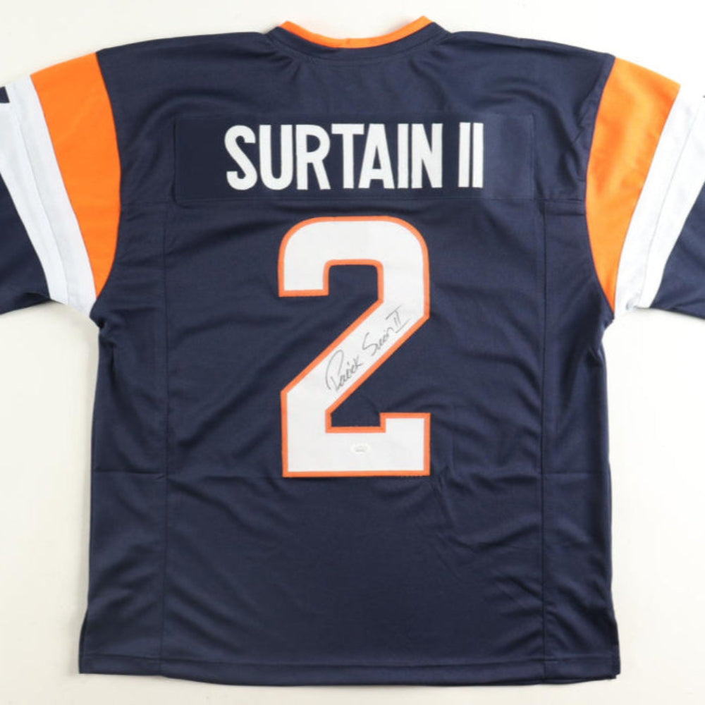 Patrick Surtain II Signed Blue Broncos Jersey (JSA)