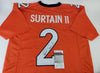 Patrick Surtain II Signed Orange/Blue Jersey (JSA Witness)