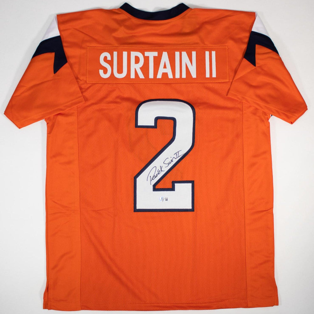 Patrick Surtain II Signed Broncos Orange Jersey (Beckett Witness Certified)