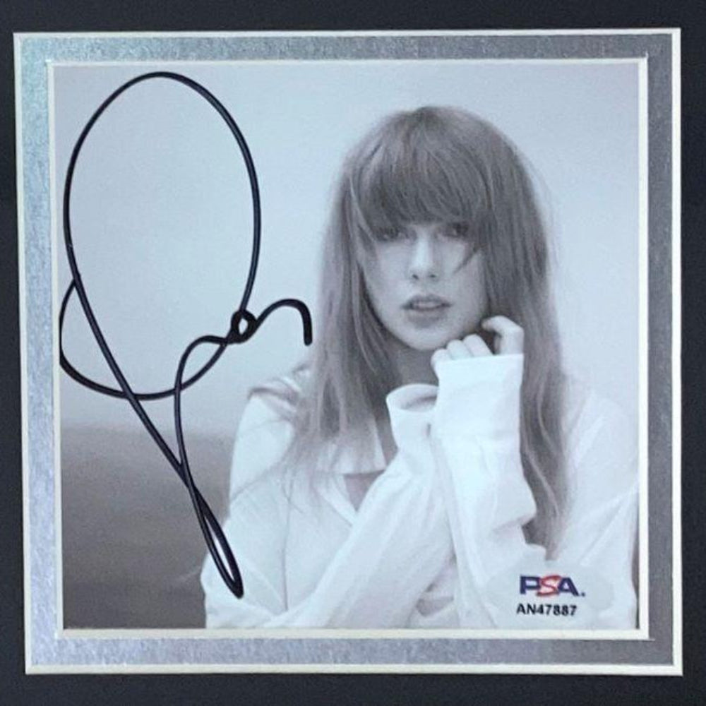 Taylor Swift Signed "The Tortured Poets Department" Framed CD Insert Display (PSA)