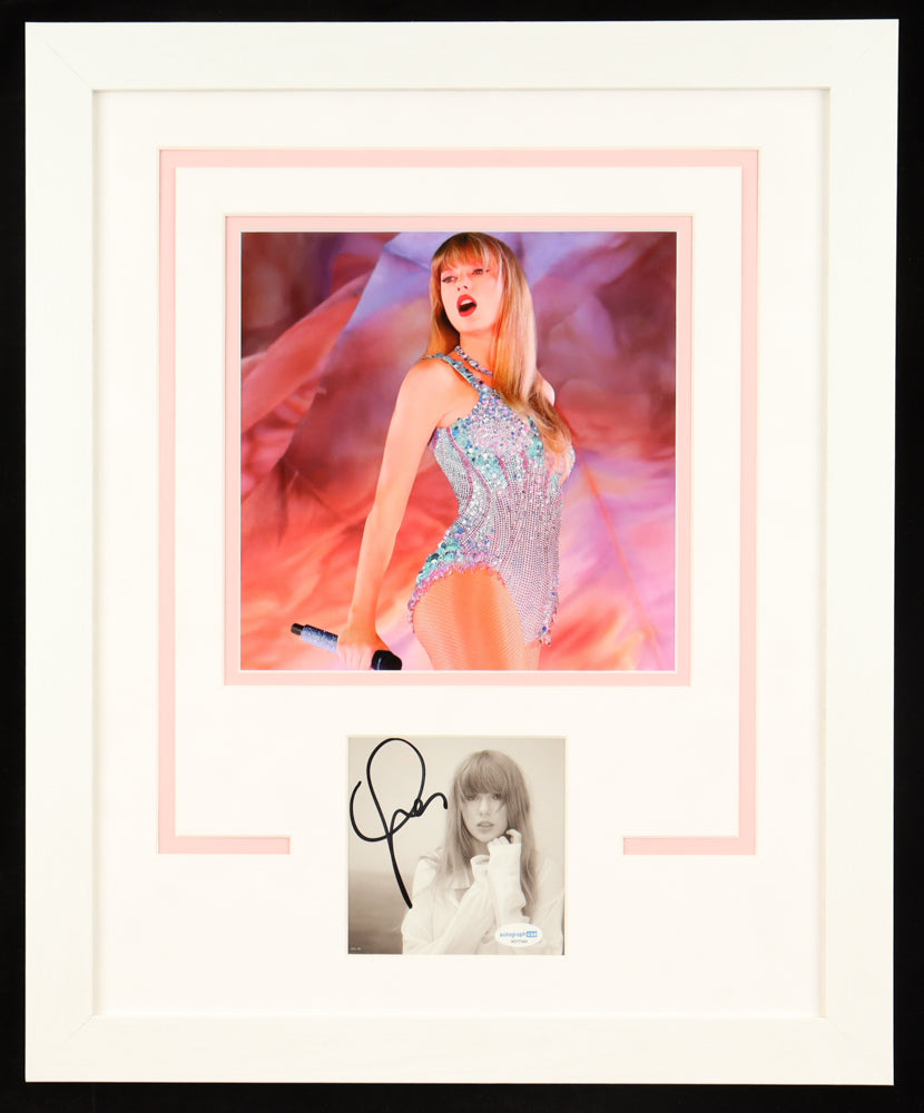 Taylor Swift Signed 18x22 Framed "The Tortured Poets Department" Display With Photo (ACOA)
