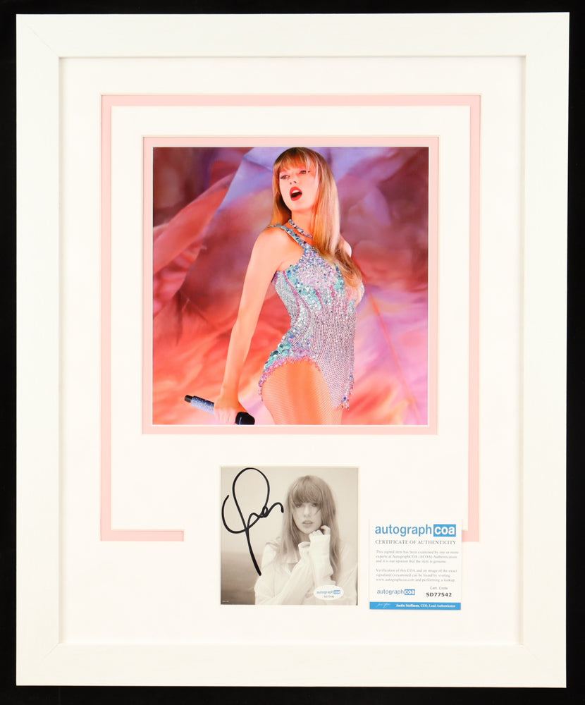 Taylor Swift Signed 18x22 Framed "The Tortured Poets Department" Display With Photo (ACOA)