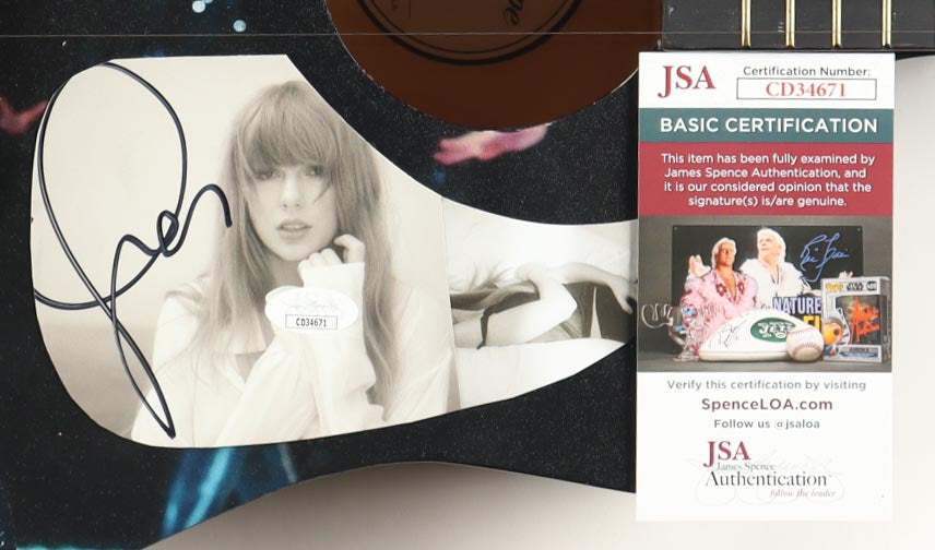 Taylor Swift Signed Ashthorpe 38" Black "Eras Tour" Acoustic Guitar (JSA)